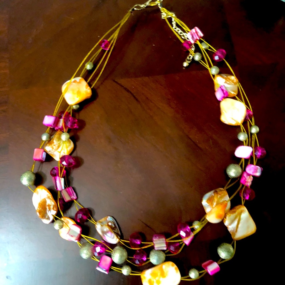 Lovely beaded necklace.